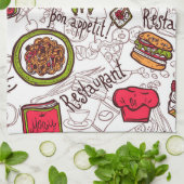 Linge De Cuisine Bon Appetite  (Plié)