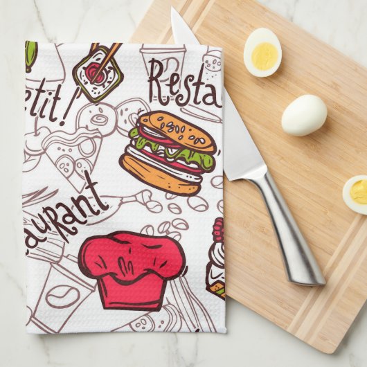 Linge De Cuisine Bon Appetite  (Quart Plié)