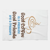 Linge De Cuisine Bon café et amis (Horizontal)
