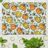 Linge De Cuisine Bon thanksgiving à la frontière des citrouilles de (Plié)