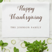 Linge De Cuisine Bon thanksgiving de Turquie vintage (Plié)