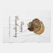 Linge De Cuisine Bon thanksgiving de Turquie vintage (Horizontal)