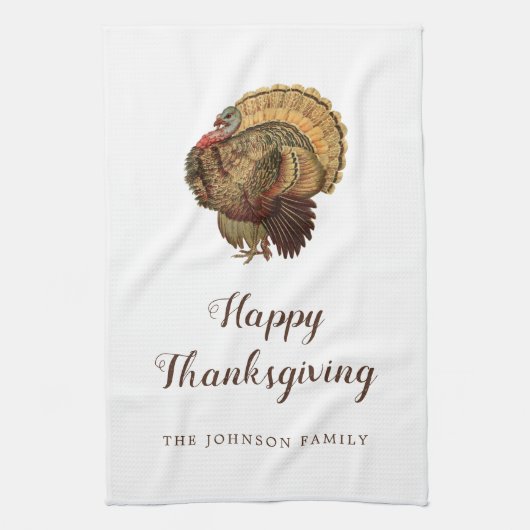 Linge De Cuisine Bon thanksgiving de Turquie vintage (Vertical)