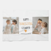 Linge De Cuisine Bon thanksgiving photo Collage moderne grand-père (Horizontal)