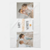 Linge De Cuisine Bon thanksgiving photo Collage moderne grand-père (Vertical)