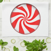 Linge De Cuisine Bonbon à la menthe (Plié)