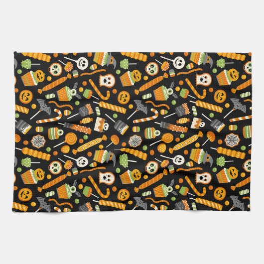 Linge De Cuisine Bonbon d'Halloween (Horizontal)
