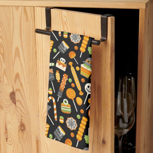 Linge De Cuisine Bonbon d'Halloween (Pliage en tiers)