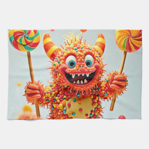 Linge De Cuisine Bonbons de Monster heureux Design