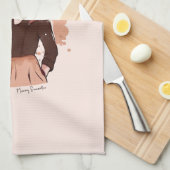 Linge De Cuisine Bond adorable maman et fille (2) (Quart Plié)