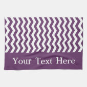 Linge De Cuisine Bondi Blue Wave Chevron personnalisable (Horizontal)