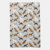 Linge De Cuisine Bones et pattes de chien de boxe (Vertical)