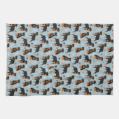 Linge De Cuisine Bones et pattes de chien Rottweiler (Horizontal)