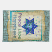 Linge De Cuisine Bonheur d'amour de paix (Horizontal)