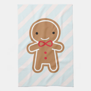 Linge De Cuisine Bonhomme en pain d'épice mignon de Kawaii de