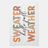 Linge De Cuisine Bonjour automne | Météo du sucre (Vertical)