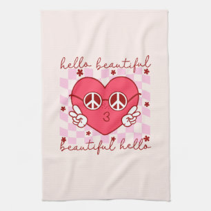 Linge De Cuisine Bonjour belle   Cute et coeur
