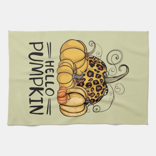 Linge De Cuisine Bonjour Citrouille Lover Automne Saison Automne Th (Horizontal)