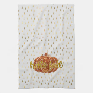 Linge De Cuisine Bonjour Parties scintillant d'automne Citrouille +