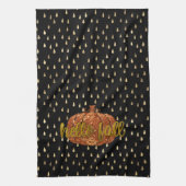 Linge De Cuisine Bonjour Parties scintillant d'automne Citrouille + (Vertical)