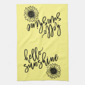 Linge De Cuisine Bonjour Tournesol Soleil (Vertical)