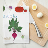 Linge De Cuisine Bonne alimentation personnalisée (Quart Plié)