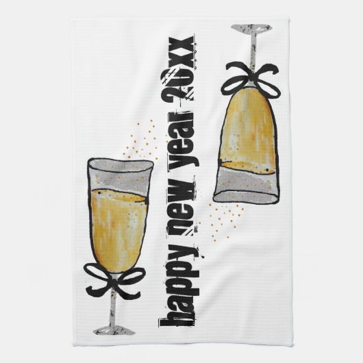 Linge De Cuisine Bonne année (Vertical)