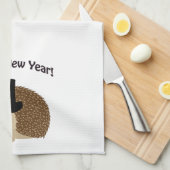 Linge De Cuisine Bonne année ! Dapper Hedgehog (Quart Plié)
