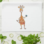 Linge De Cuisine Bonne Giraffe Whimsical Boire Café (Plié)