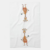 Linge De Cuisine Bonne Giraffe Whimsical Boire Café (Vertical)
