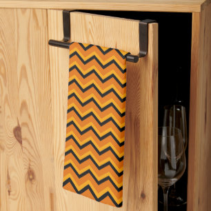 Linge De Cuisine Bonne Halloween Chevron