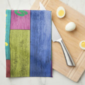 Linge De Cuisine Bonne nourriture, bons amis, bonnes périodes, bois (Quart Plié)