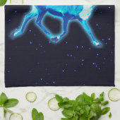 Linge De Cuisine Bonnes Fêtes - Caribou bleu (rennes) (Plié)