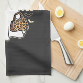 Linge De Cuisine Boo Jee Cute Ghost Halloween Leopard Design_1 (Quart Plié)