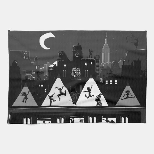 Linge De Cuisine Boogie Nights New York (Horizontal)