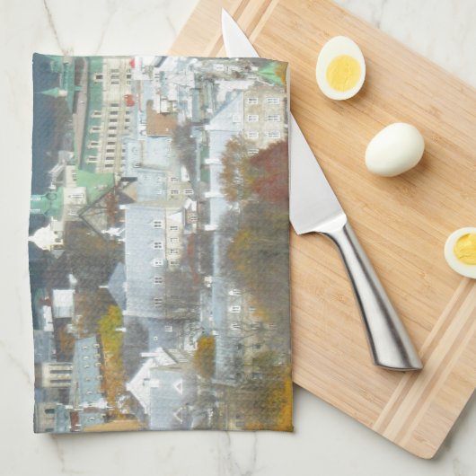 Linge De Cuisine Bord de mer de Québec Canada (Quart Plié)