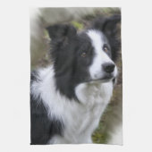 Linge De Cuisine Border collie art (Vertical)