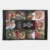 Linge De Cuisine Bordure de collage de 10 photos - Blocs de texte b (Horizontal)