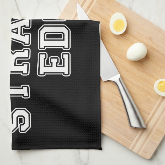 Linge De Cuisine Bordure droite Vegan (Quart Plié)