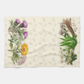 Linge De Cuisine Bordures d'herbes et libellules (Horizontal)