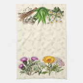 Linge De Cuisine Bordures d'herbes et libellules (Vertical)