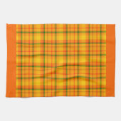 Linge De Cuisine Bordures orange orange jaune Motif (Horizontal)