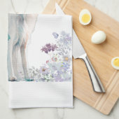 Linge De Cuisine Borzoi Chien Maman Floral (Quart Plié)