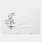 Linge De Cuisine Boss moderne Babe Bleu et Pêche (Horizontal)