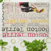 Linge De Cuisine Boston adorable Terrier (Plié)