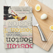 Linge De Cuisine Boston adorable Terrier (Quart Plié)