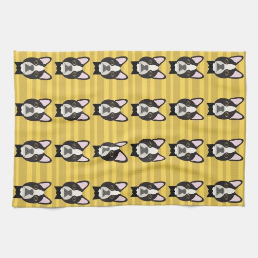 Linge De Cuisine Boston Terrier (Horizontal)