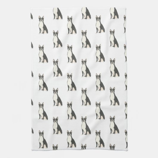 Linge De Cuisine Boston Terrier (Vertical)