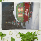 Linge De Cuisine Boston Terrier Caravan Christmas Adventure (Plié)