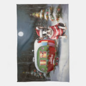 Linge De Cuisine Boston Terrier Caravan Christmas Adventure (Vertical)